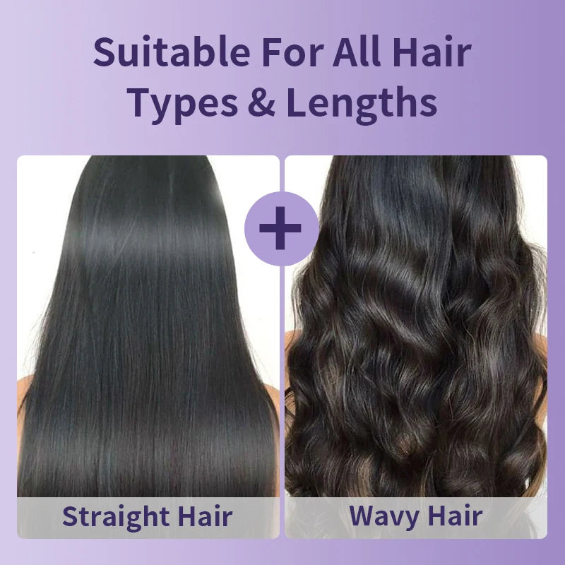 32Mm Barrel Negative Ion Volumized Infrared Heated Hair Straightener Curling Brush Thermal round Brush
