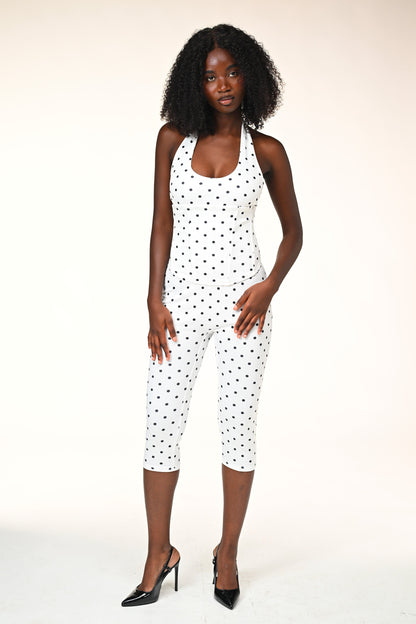 Sop Combinaison Capri à pois avec Corset